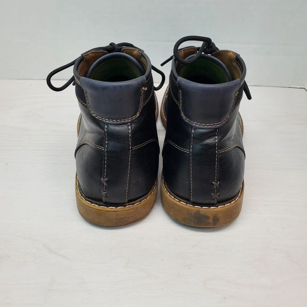 HAWKER RYE Chukka Boots Men Size 9 Leather Black Classic Ankle Boots Fast Ship